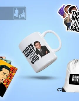 The Office plavi poklon set