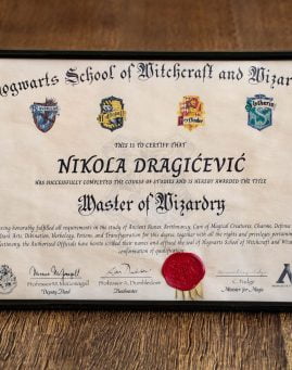 Harry Potter Hogwarts Diploma Hari Poter
