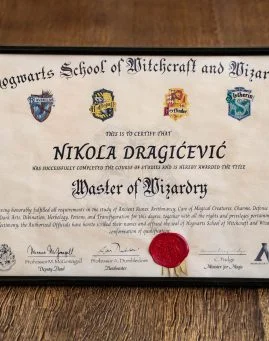 Harry Potter Hogwarts Diploma Hari Poter