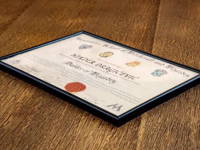 Harry Potter Hogwarts Diploma Hari Poter