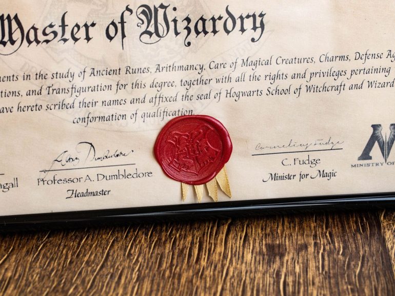 Harry Potter Hogwarts Diploma Hari Poter