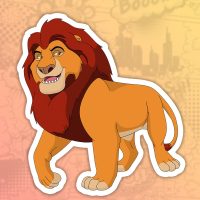 Lion King stiker nalepnica