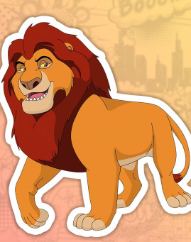Lion King stiker nalepnica
