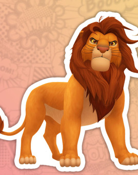 Lion King stiker nalepnica