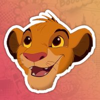 Lion King stiker nalepnica