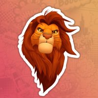Lion King stiker nalepnica