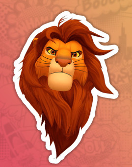 Lion King stiker nalepnica