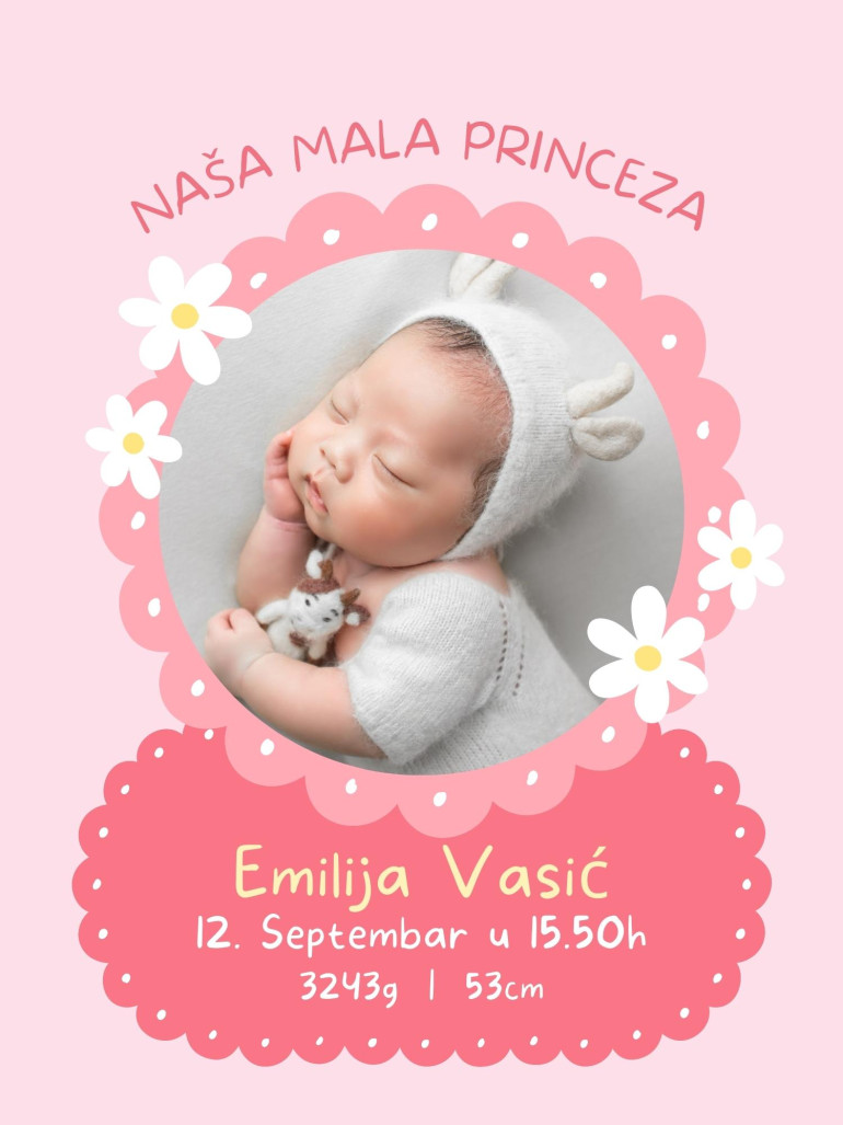 Karta Rođenja 10 - Roze - Slika 2