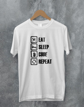 Eat Sleep Code Repeat Majica