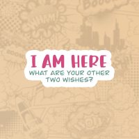 I am here I am here Mass stiker