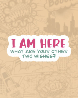 I am here I am here Mass stiker