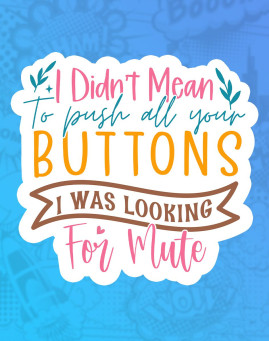 Push buttons Mass stiker