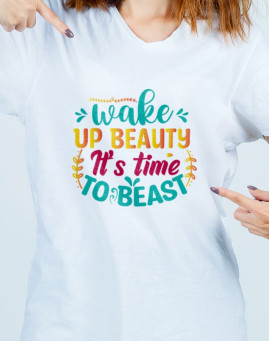 Zvezdana Mapa 1 Wake up Beauty It's time to Beast majica