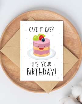 Cake it easy Čestitka