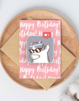 Cool Cat Čestitka