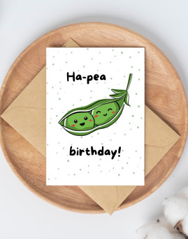 Hap-pea Birthday Čestitka