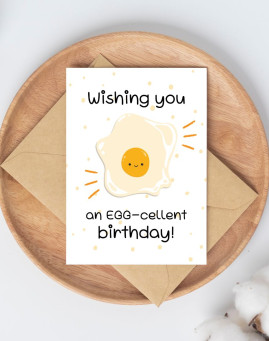 An Egg-cellent Birthay v2 Čestitka