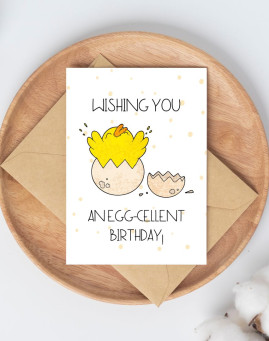 An Egg-cellent Birthday Čestitka