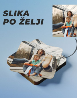 Cetvrtasti podmetac sa slikom po zelji