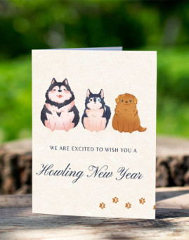 Howling new year cestitka