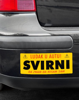 Svirni da znam da nisam sam auto nalepnica stiker