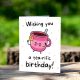 Tea rific birthday cestitka