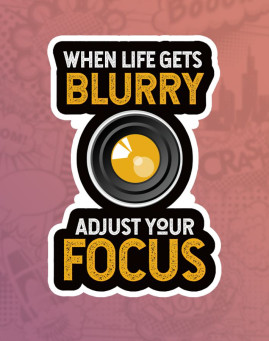 Adjust your focus stiker za laptop