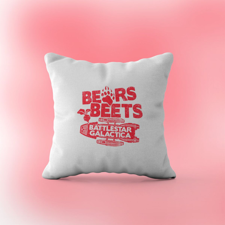 Bears Beets Battlestar Galactica The Office jastuk