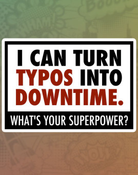 I can turn typos stiker za laptop