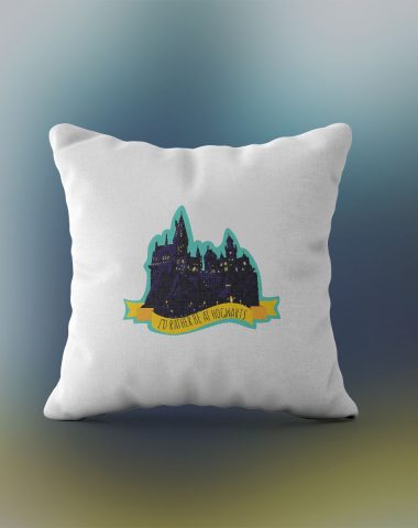 Id rather be at Hogwarts Harry Potter jastuk