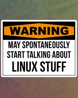 Linux stuff stiker za laptop
