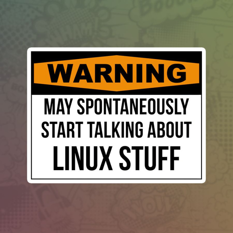 Linux stuff stiker za laptop