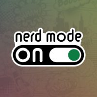 Nerd mode on stiker za laptop