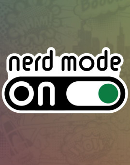 Nerd mode on stiker za laptop