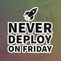 Never deploy on friday stiker za laptop