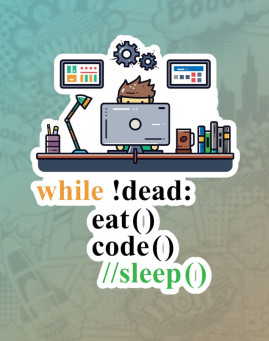 Not dead stiker za laptop