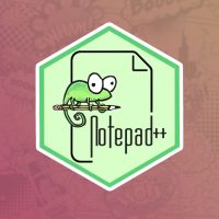 Notepad++ stiker za laptop