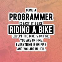 Riding a bike stiker za laptop