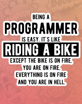 Riding a bike stiker za laptop