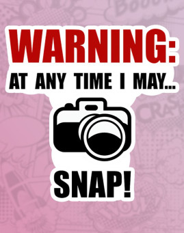 Warning I can Snap stiker za laptop