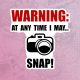 Warning I can Snap stiker za laptop