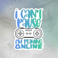 I cant pause playing online Stiker