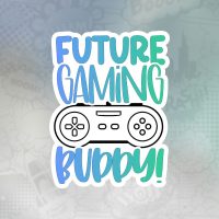 future gaming buddy Stiker