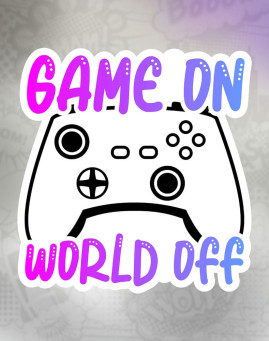 game on world off Stiker