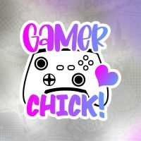 gamer chick Stiker