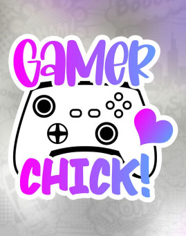 gamer chick Stiker