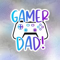 gamer dad Stiker