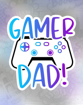 gamer dad Stiker