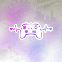 gamer heartbeat Stiker