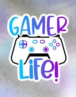 gamer life Stiker